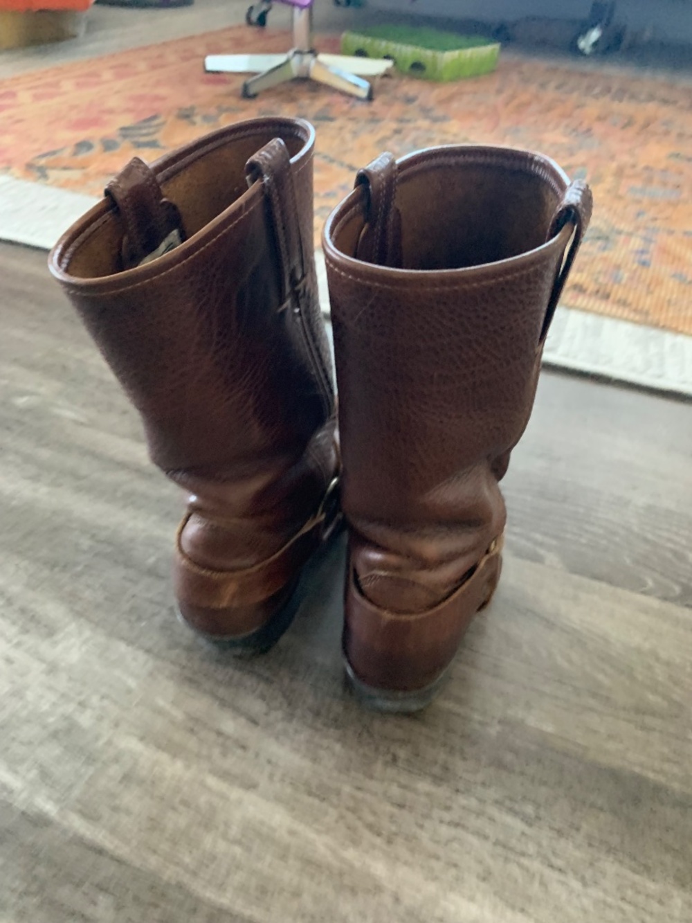 FRYE brown leather boots, VINTAGE, women’s sz 9 - Picture 7 of 11